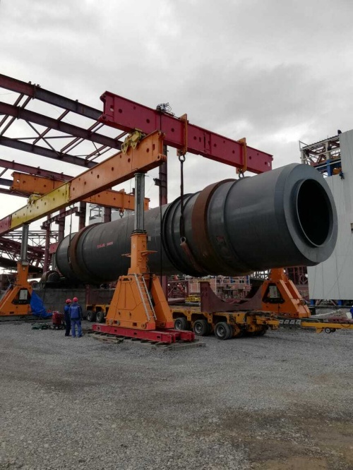 Installation of equipment in the design position