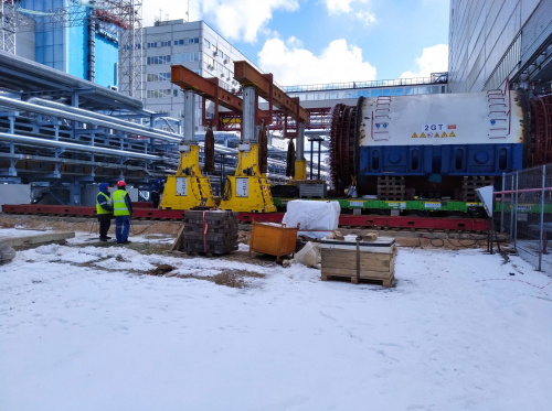 Замена статора в машинном зале энергоблока №2