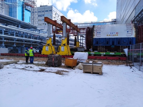 Replacement of the stator in the turbine hall of power unit No. 2